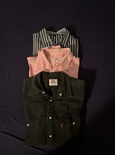 Hemdenpaket Kleidungspaket Herren Hemden Langarm L, 3 Stück Levi’s , Maui Waui,