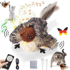 Elektrisch Katzenspielzeug Spatzen interaktives Vogel Katze Flapping Bird Toy