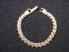 Armband golden Panzerkette mit Filigranen Schlaufen Wunderschön 8mm (G17)