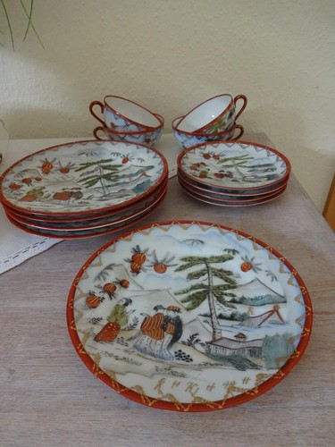 Asiatische tee service pers - 4,