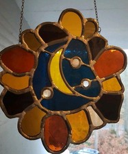 30cm Bleiverglasung Bleiglas Bunt Glas fenster bild Glasmalerei Wind Bock Mühle