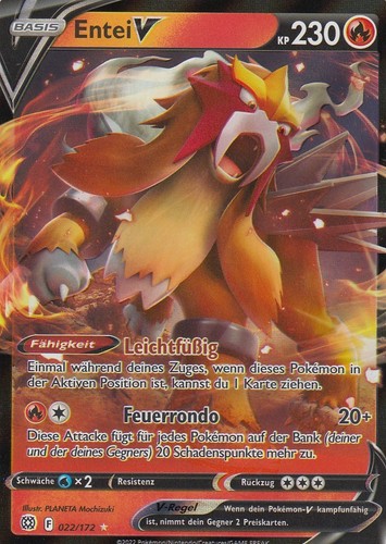 Entei 022 172 - 022/172, pokemon
