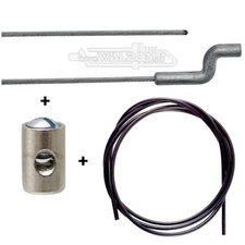 Bowdenzug m. Hülle + Schraubnippel 8x5 Rasenmäher Motorgeräte S Z Seil Bautenzug