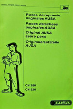AUSA Original Ersatzteilbuch - Geländestapler CH 280/320 - E F GB D