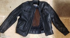 Motorrad Lederjacke schwarz