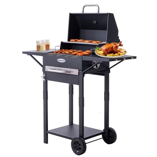 Homavo holzkohlegrill mit - holzkohlegrill,