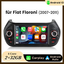 CarPlay Autoradio Android 13 GPS Navi Für Fiat Fiorino Qubo Citroen Nemo 08-2017