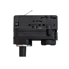3 Phasen Adapter Universal schwarz  für Stromschienen Zugentlastung Staff SLV 