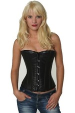 Korsett Corsage Leder Braun