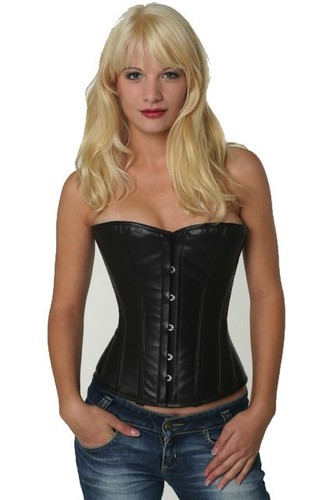 Korsett corsage leder - corsage, braun
