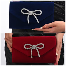 Luxus Damen Clutch aus Samt