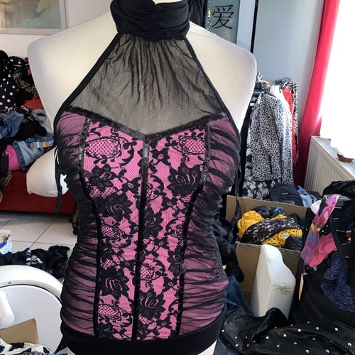 Corsage schwarz damen - schwarz,