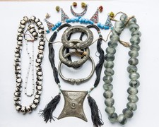KONVOLUT von ANTIKEM SCHMUCK aus AFRIKA TUAREG 1868 g