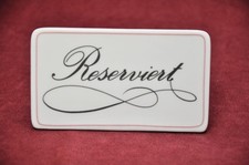 Reserviert Aufsteller