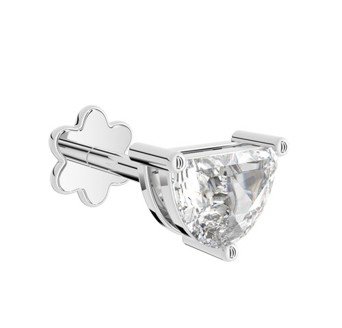 14k weißgold lab grown - 14k,