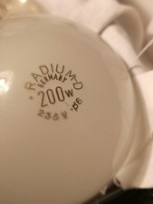 Radium E27 200W matt Glühlampe Glühbirne Kein LED Germany Classic