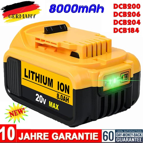 18v für dewalt - für, 8,0ah