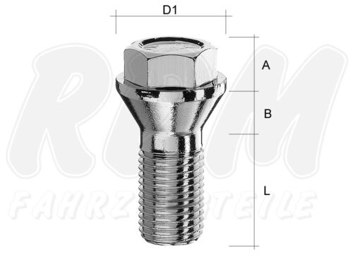 Radschraube radbolzen m14x1 - radbolzen, m14x1,5