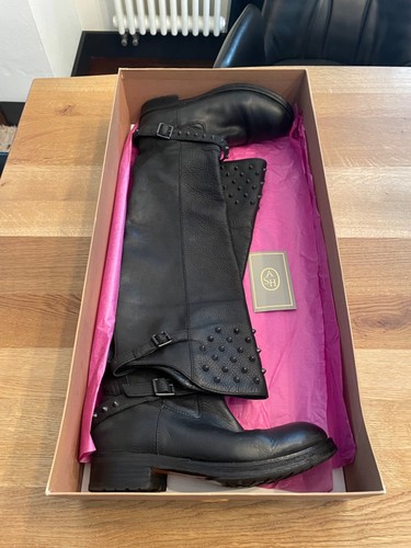 Overknee bikerstiefel ash - bikerstiefel,