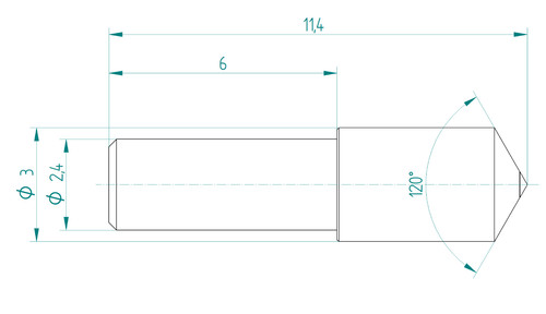Gravierdiamant für - 5x,