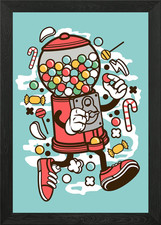 Cartoon Kaugummiautomat