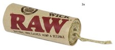 3x RAW Hemp Wick Rolls 600cm