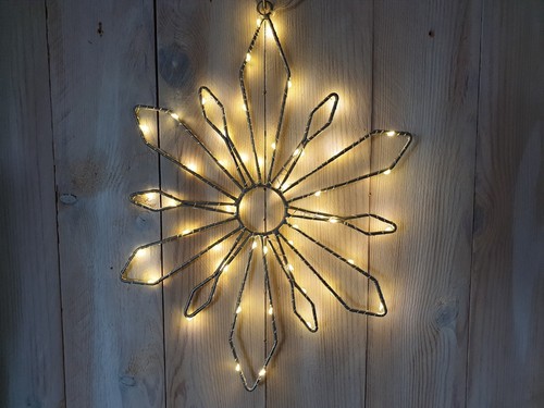 Led lichterkette schneeflocke - led,