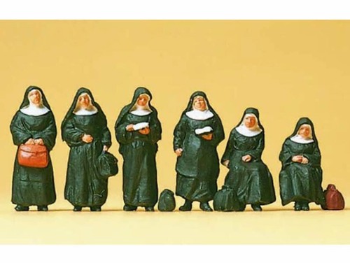 Preiser 10402 nonnen - preiser, sitzend