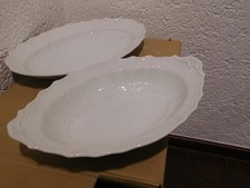 Hutschenreuther Form  Dresden weiß, 2 Sevierplatten Brotteller  schöner Zustand