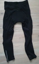 Crane Radlerhose lang, gepolstert, schwarz, Gr. 42 Damen
