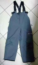 TCM Tchibo Schneehose Junge 122 128 grau warm gefüttert Latzhose Skihose