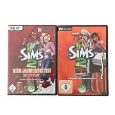Die Sims 2 Vier Jahreszeiten & Open for Business Add-On PC-DVD ROM Games OVP
