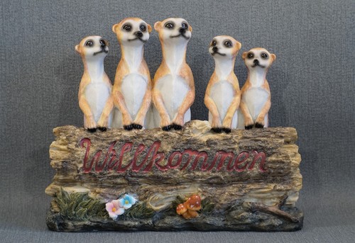Willkommen schild erdmännchen - schild,