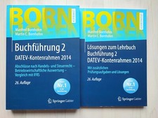 BORNHOFEN BUCHFÜHRUNG 2 + LÖSUNGSBUCH * 26. Auflage * Springer-Gabler Verlag