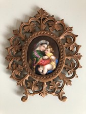 Altes Porzellanbild - Madonna