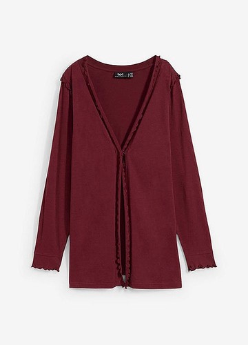 Jerseyjacke mit auschnitt - mit, v-auschnitt