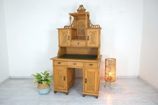 traumhafter Jugendstil Damenschreibtisch von 1900 mit Schnitzwerk in Weichholz