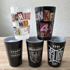 Böhse Onkelz Tour Konzert Fan Becher Sammlung Set, 5 Stk