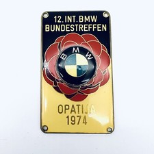 BMW ENAMEL BADGE 1974 OPATIJA