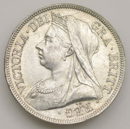 1893 half crown queen - half,