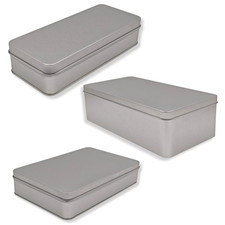 Vorratsdose Klassiker Blank Stülpdeckel Flach Keksdose Küchendose Auswahlartikel