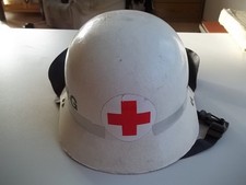 TECHNISCHER DIENST NÜRNBERG HELM GUTER ZUSTAND ROTES KREUZ DRAUF ca 1960er Jahre