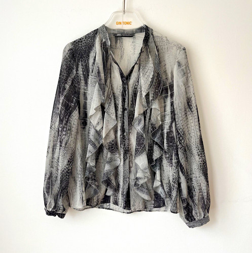 Zara bluse tiermuster - bluse,