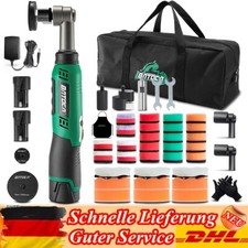 BATOCA S6 Mini Akku Poliermaschine Auto Polierer mit 2 2.0Ah Batterie 25mm/75mm