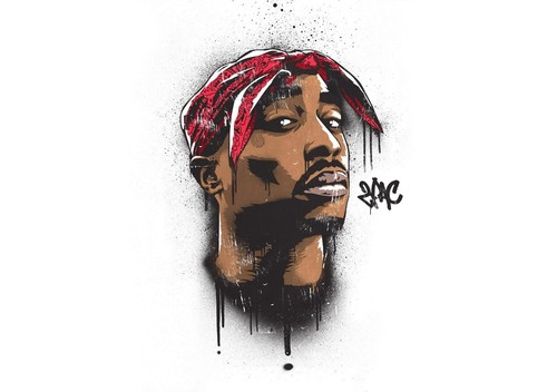 Tupac shakur 2pac - a4,