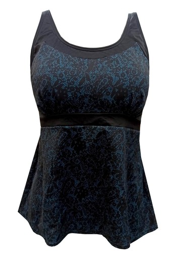 Tankini oberteil 44 petrol - 44,