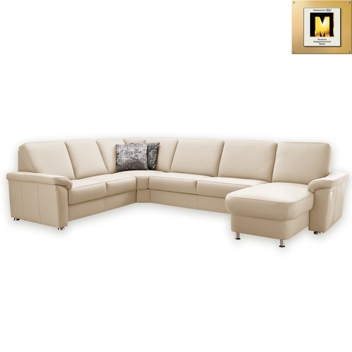 Ledersofa ecru canape - ecru,