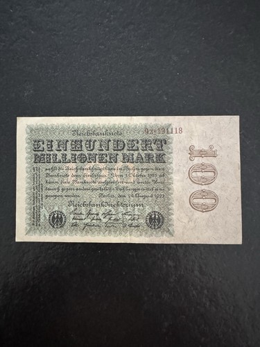 Reichsbanknote 100 millionen - reichsbanknote,
