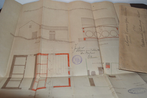 Bauplan dokument 1911 neubau - 1911,