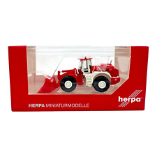 1:87 Herpa Liebherr Radlader L 580 Feuerwehr Miniaturmodelle Rot wie Neu H0 OVP
